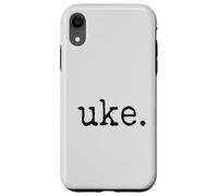 uke. Ukulele rétro de Style typographe Coque pour iPhone XR
