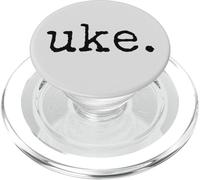 uke. Ukulele rétro de Style typographe PopSockets PopGrip pour MagSafe