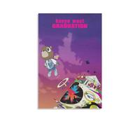 UKewei Kanye West - Poster décoratif sur toile - Impression d'art moderne pour chambre à coucher - 30 x 45 cm