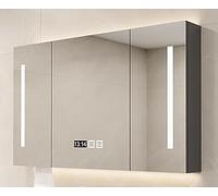 UKewei Réglable Miroir Anti-Buée de Salle de Bain Demi-Cercle, 100cm Miroir de Maquillage Lumineux LED, Demi-Cercle Miroir en Verre, Facile à Installer (Color : Undercut, Size : 100 * 90cm)