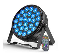 Ukfog 216W LED Par Projecteurs, 27 x 8W RGBW Lampe de Scène Par LED DMX Disco avec Télécommande Éclairage de Scène pour DJ, Fête, Show, Noël, Halloween, Mariage