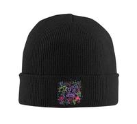 UKHQFED Bonnet tricoté avec Design imprimé Graffiti Arcane Anime Cuff Bonnet Bonnet en Tricot Casquette pour Unisexe Chaud Hiver Bonnets Tricot Chapeau Chapeau Cadeau Personnalisé