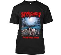 UKHrf35h NWT Baphomet The Dead Shall Inherit American Death Metal Band Logo T-Shirt Black S