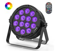 UKING - 1 PCS 84W Lumiere Par LED,14 RGB Projecteur Jeu de Lumière Scene avec Télécommande et, Éclairage de Scène Dj