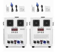 UKing 1300W Machine à Etincelle Froide - Feu d'artifice Froid Avec Écran LCD - Machine à Fumée Pack De 2 Blanc Pour Mariage Club