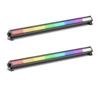 U'King 2 pièces 252 LED RGB applique murale DMX512 barre lumière de scène intérieure colorée rondelle effet de lumière murale pour DJ Concert mariage Prise EU 2 pièces