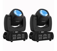 UKing 200W DJ Lyre LED Beam 8 GOBO 18 Prisme DMX - PACK DE 2 Jeux de Lumiere DJ - Lumière de Scène Pour Party Disco Mariage