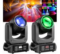 UKing 230W Lumière de Scène - Lyre LED DMX512 Beam GOBO 18 Prisme - Jeux de Lumiere DJ pour Disco Fêtes - Pack de 2