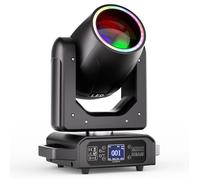 U'king 250W DJ LYRE LED RGBW - Lumière de Scène Beam Wash Gobo 18 Prisme Demi-couleur - Effet arc-en-ciel Bande Jeux de Lumiere DJ