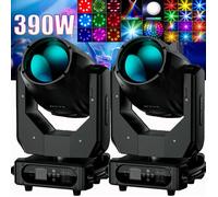 UKing 2PCS 390W Jeux de Lumiere DJ 48 + 8 Prisme - Lyre LED RGBW DMX Beam Wash Zoom Gobo Atomisation