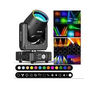 UKING 350W Lyre Beam LED RGBW, Lumière de Scène DJ Professionnelle avec Motifs et Prisme pour Disco, Spectacle