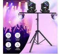 UKING- 4*110W JEUX DE LUMIERE + Pied Support Lumière DJ + PRODUIT PACK LIGHT DJ - pour soirée dansante, anniversaire