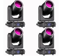 UKing 4PCS 250W LYRE LED RGBW Effet arc-en-ciel Bande - Jeux de Lumiere DJ Beam Wash Gobo 18 Prisme Demi-couleur