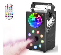 U'King 700W Machine à fumée sans fil télécommande effet brumisateur 3in1 LED RGB lumière de scène Machine à brouillard DJ Halloween noël