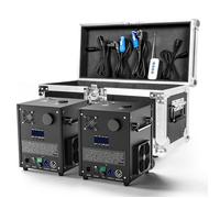 UKING-750W Machine à Etincelle Froide - Feu d'artifice Froid Écran LCD - Pack de 2 Avec Boîte de Protection