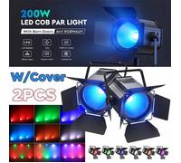 UKing COB RGBW Jeux de Lumières - 200W Lumière de Scène DMX 6 en 1 - Par Light Stroboscope & Son Pour DJ Disco Fête PACK DE 2