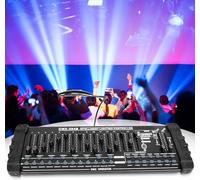 UKing Contrôleur DMX, Panneau de Commande DMX512 384 Canaux, Contrôle de la Lumière, Console DMX Sans Fil, Équipement D'opérateur pour Lampe de Scène, Tête Mobile, Projecteur LED Par, Discothèque