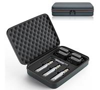 UKing Contrôleur DMX sans fil avec boîtiers, émetteur/récepteur DMX512,Contrôleur d'éclairage LED avec Contrôleur DMX pour Feu à tête mobile, éclairage de scène, Lumière disco DMX 512/384 Controller