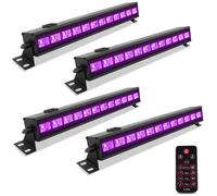 UKing UV LED Lumière 36W 12 LED Projectur UV Lumière Noire Lamp Wall Washer Éclairage de Scène Effets Génial Lumieres pour Bar Club Party Disco Soiree (4 PCS)