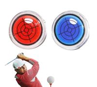 Ukisisi 2pcs Golf Trainer-Golf Ball Marker Round Cap Clip Mark with Level Function, Bubble Level Golf Ball Marker,Magnetic Golf Ball Marker Hat Clip,Golf Trainer Golf Accessories for Men Women Golfer
