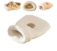 Ukisisi Cat Sleeping Bag,Sac de Couchage Grotte pour lit pour Chat,Cat Winter Sleeping Bag,360° Warm Semienclosed Cat Sleeping Bag Bed with Cave,Portable Cat Bed, Lightweight Pet Sack