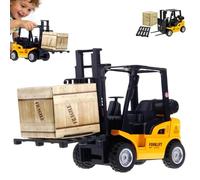 Ukisisi Chariot elevateur Jouet,véhicule d'ingénierie métallique,Véhicule Construction Durable en Alliage et Plastique, Éducatif pour Enfants 3 Ans et Plus,École Cadeau Anniversaire(A)