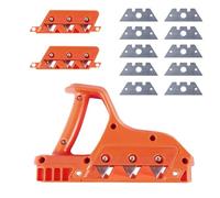 Ukisisi Coupe-Bordure pour Plaques De Plâtre,Rabot Placo,Outil De Coupe De Plaque De Plâtre,chanfrein pour Cloison Sèche pour Travail du Bois-45 °+60 °