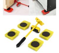 Ukisisi Furniture Moving Wheels,Furniture Movers for Heavy Items,Furniture Shifter Lifter Wheels Moving Slider Tool 5pcs Set,Furniture Lifter Movers Roller Wheels Lifting Moving Slider Tool
