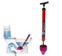 Ukisisi High Pressure Toilet Cleaning in One Drain,High Pressure Toilet Unblock A Shot, Stainless Steel Toilet Unclogger, Toilet Snake Plunger for Floor Drain