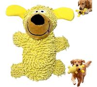 Ukisisi Ipawsplus Squeaky Dog Plush Toy,ipawsplus Dog Chew Toys,Interactive Play for Training & Bonding,Fun Squeaker Plush for Small Medium Large Interactive Play Fun-Yellow