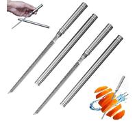 Ukisisi Multipurpose Outdoor Portable Fruit Knife with Sheath,Slice Knife,Peel Knife,Fruit Knife,Mini Stainless Steel Stick Knife,Vegetable Cutter,for Camping,Picnic,Outdoor and Jungle Exploration
