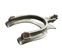 Ukisisi Vintage Western Spur Silver Money Clip,Rare Vintage Western Spur Silver Money Clip,Creative Metal Spur Cash Holder with Carved Decoration,Bill Holder Cash Clip,Unique Horse Lovers Gift-A