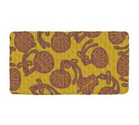 Ukiyo-e Drap de lit de voyage imperméable pour enfant Motif lanterne japonaise Orange 127 x 63,5 cm (drap, lit non inclus)