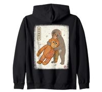 Ukiyo-e Perforatrice bébé Singe Sweat à Capuche