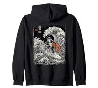 Ukiyo-e Perforatrice bébé Singe Sweat à Capuche