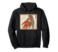Ukiyo-e Perforatrice bébé Singe Sweat à Capuche