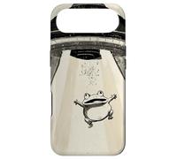 Ukiyo-e Style UFO Enlèvement Mignon Grenouille Peinture à l'encre Art Peinture Coque pour iPhone Air