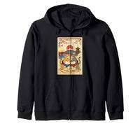 Ukiyo-e Sumo Cat Vintage Lutte Japonaise Art Culture Sweat à Capuche