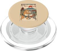 Ukiyo-e Ukiyo-e Chat drôle Sumo Art Vintage Japonais PopSockets PopGrip pour MagSafe