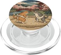 Ukiyo-e Ukiyo-e Chat drôle Sumo Art Vintage Japonais PopSockets PopGrip pour MagSafe