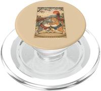 Ukiyo-e Ukiyo-e Chat drôle Sumo Art Vintage Japonais PopSockets PopGrip pour MagSafe