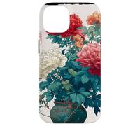 Ukiyo-e Vintage Japanese Pivoine Fleur Botanique Art Coque pour iPhone 14