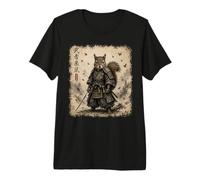 Ukiyo-e Vintage Samouraï écureuil Japonais Katana Warrior T-Shirt Haut de Gamme
