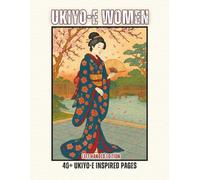 Ukiyo-e Women Left-Handed Edition: Traditional Japanese Kimono Portrait Line Art