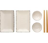 Ukiyo - Set à sushi, bambou Lot de 2 XD640 (taille unique) (Blanc)