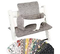 UKJE Coussin Compatible avec Stokke Tripp Trapp - Coussin de siège Doux pour Nourrissons, bébés et Tout-Petits, Accessoires de Chaise Haute, Insert en Tissu de Coton (Léopard)