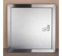 Ukkajovlex Coffrage Cache Tuyau Panneau D'accès Électrique en Acier Inoxydable 304 - Plaque Murale Verrouillable 30x25 25x25 61x61 38x61 76x76cm, Porte D'inspection Encastrée(33cmx25cm)