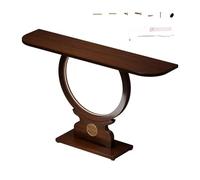 Ukkajovlex Console Meuble Entree Couloir Table D'entrée Chinoise Moderne Style Luxueux Léger Bambou 80/100/120cm pour Petit Appartement, Temple, Salon(80cm)