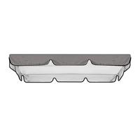 Ukkajovlex Kit De Rechange pour Balancelle 3 Places avec Toit 142x120 195x125 150x50 Toile Imperméable Anti-UV, Auvent pour Balançoire Jardin Double, Protection Solaire pour Porche(Grey,142x120x18cm)