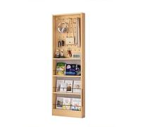 Ukkajovlex Strong Floor Bookshelf Easy to Install Book Shelf Holder 40-120cm Wide Bookcase Decor 6 Feet High Bookshelves for Bedroom Multifunctional Wall Thin Bookshelf Open Display Shelves(24in)